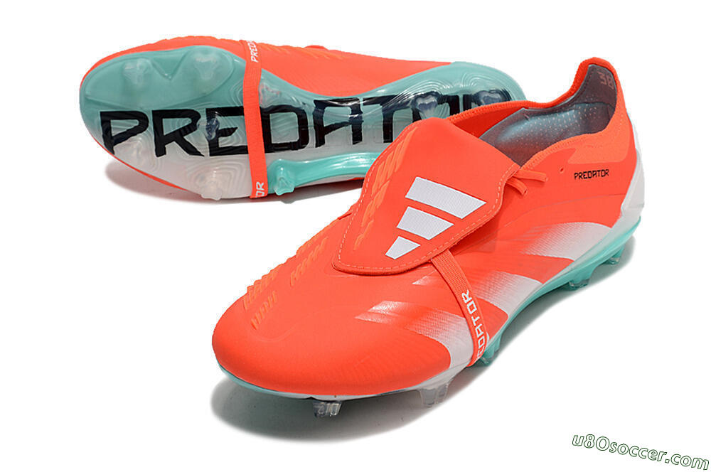 Adidas Predator Elite Foldover Tongue FG Firm Ground Soccer Cleats - Red/White/Green 3