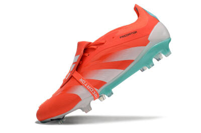 Adidas Predator Elite Foldover Tongue FG Firm Ground Soccer Cleats - Red/White/Green