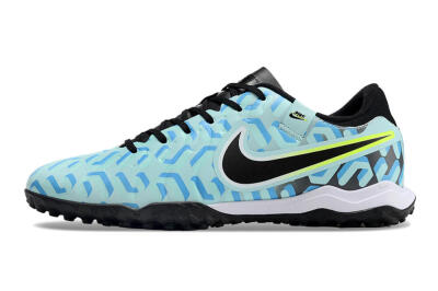 Nike Tiempo Legend 10 Pro TF Artificial Turf Soccer Shoes - Blue/Black/Yellow