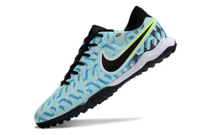 Nike Tiempo Legend 10 Pro TF Artificial Turf Soccer Shoes - Blue/Black/Yellow
