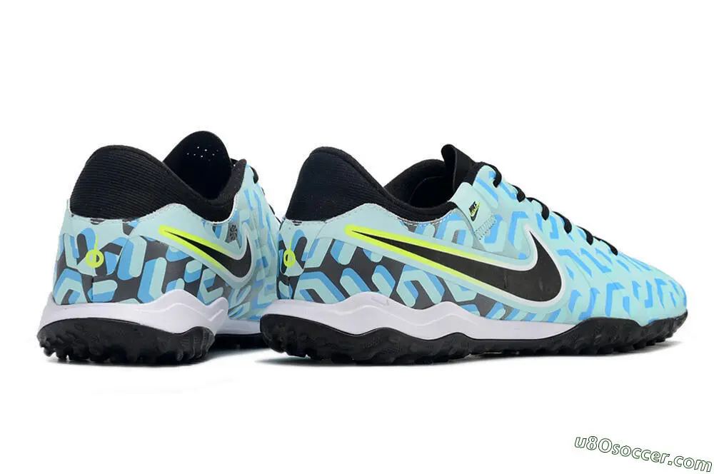 Blue Black Yellow TF Artificial Turf Soccer Shoes | Nike Tiempo