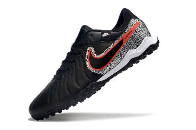 Nike Tiempo Legend 10 Pro TF Artificial Turf Soccer Shoes - Black/Silver/Red