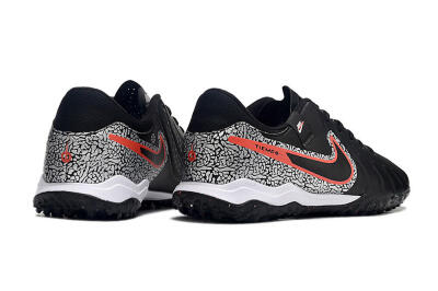 Nike Tiempo Legend 10 Pro TF Artificial Turf Soccer Shoes - Black/Silver/Red