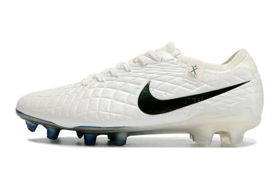 Nike Tiempo Legend 10 Elite FG Firm Ground Soccer Cleats - White/Blue
