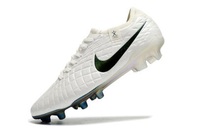 Nike Tiempo Legend 10 Elite FG Firm Ground Soccer Cleats - White/Blue