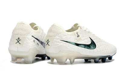 Nike Tiempo Legend 10 Elite FG Firm Ground Soccer Cleats - White/Blue