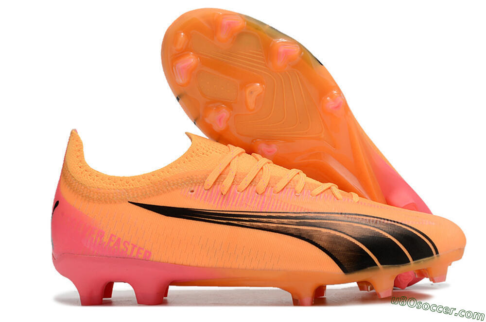 Puma Ultra Ultimate FG Firm Ground Soccer Cleats - Orange/Black 1