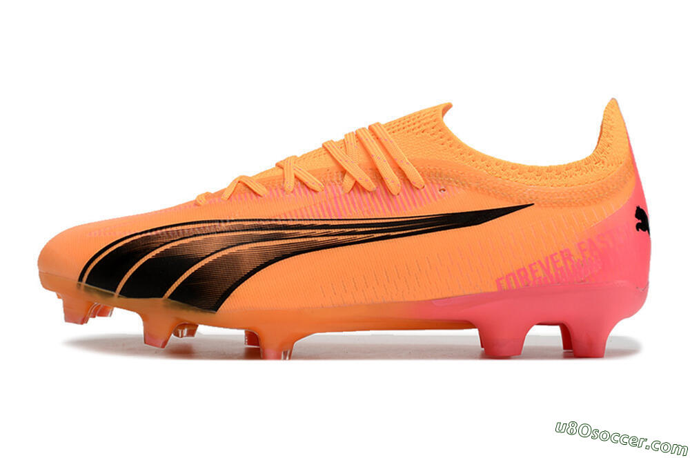 Puma Ultra Ultimate FG Firm Ground Soccer Cleats - Orange/Black 2