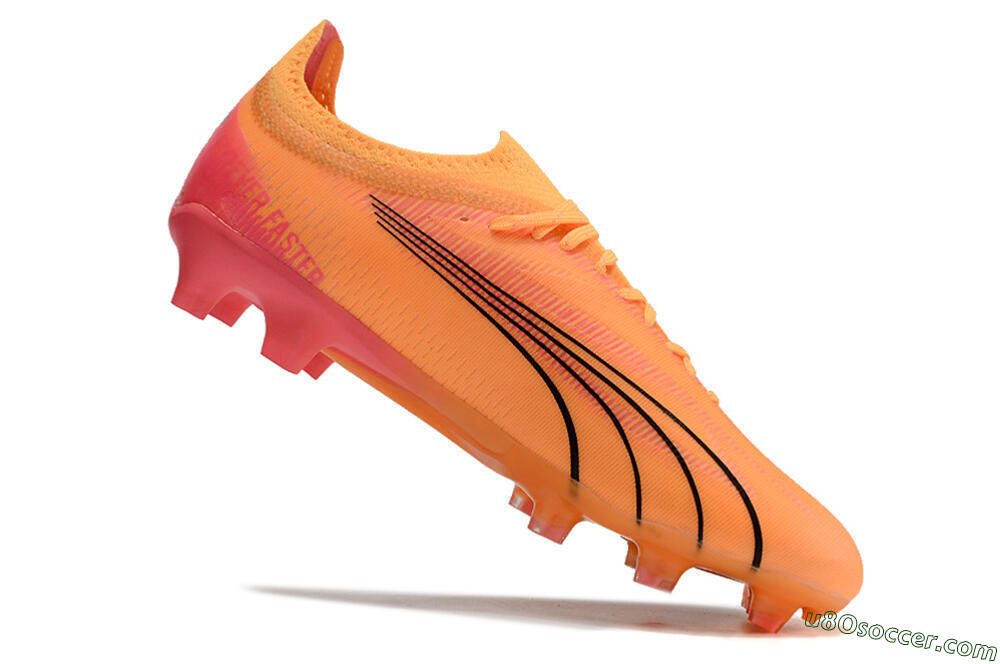 Puma Ultra Ultimate FG Firm Ground Soccer Cleats - Orange/Black 4
