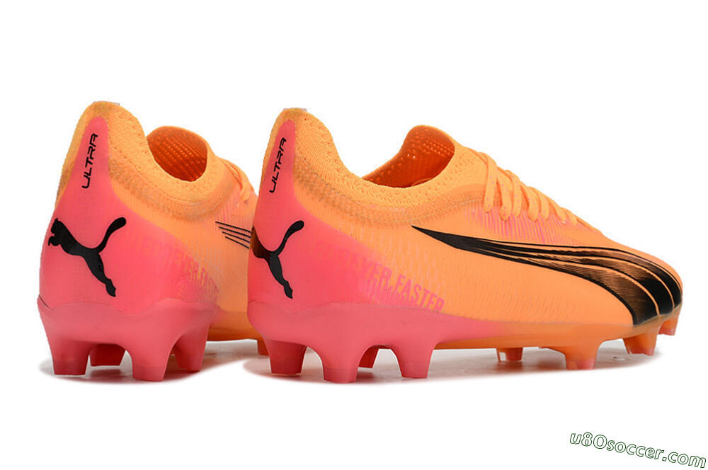 Puma Ultra Ultimate FG Firm Ground Soccer Cleats - Orange/Black 6
