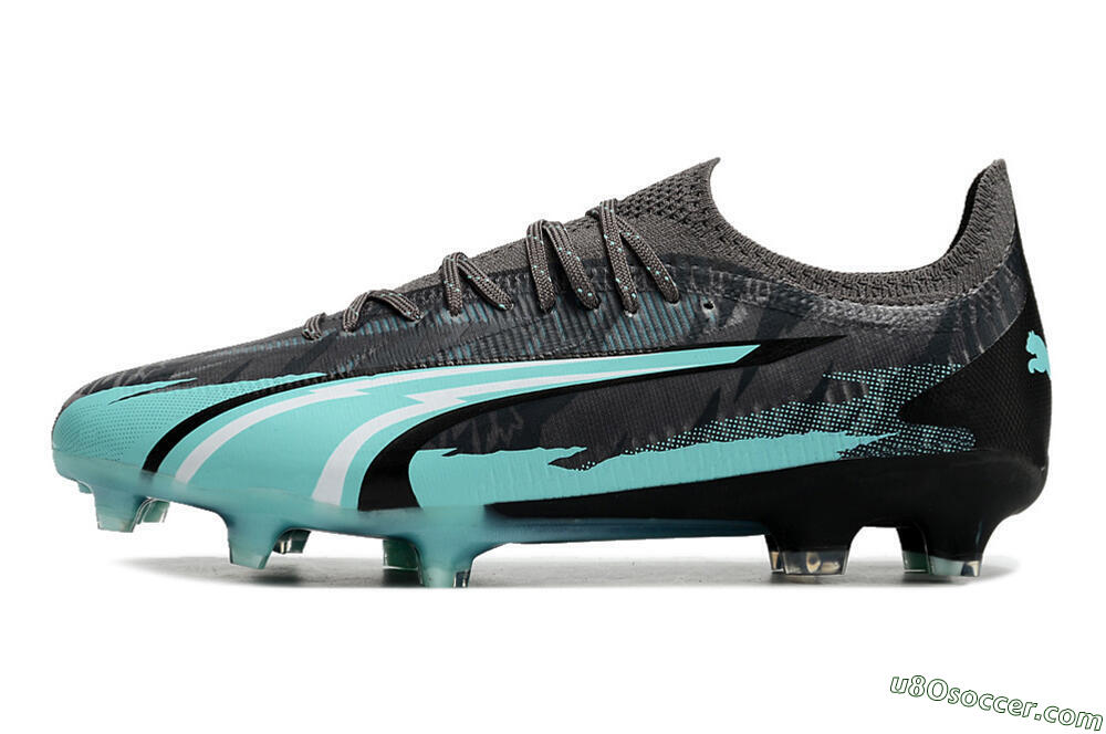 Puma Ultra Ultimate FG Firm Ground Soccer Cleats - Black/Jade 2
