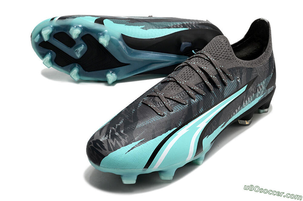 Puma Ultra Ultimate FG Firm Ground Soccer Cleats - Black/Jade 3