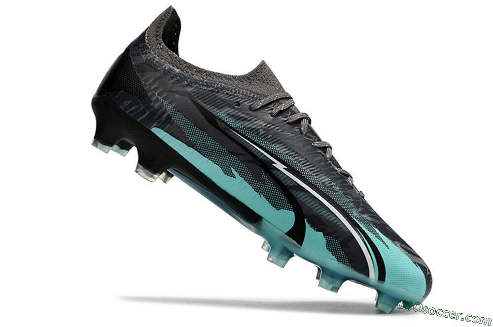 Puma Ultra Ultimate FG Firm Ground Soccer Cleats - Black/Jade 4