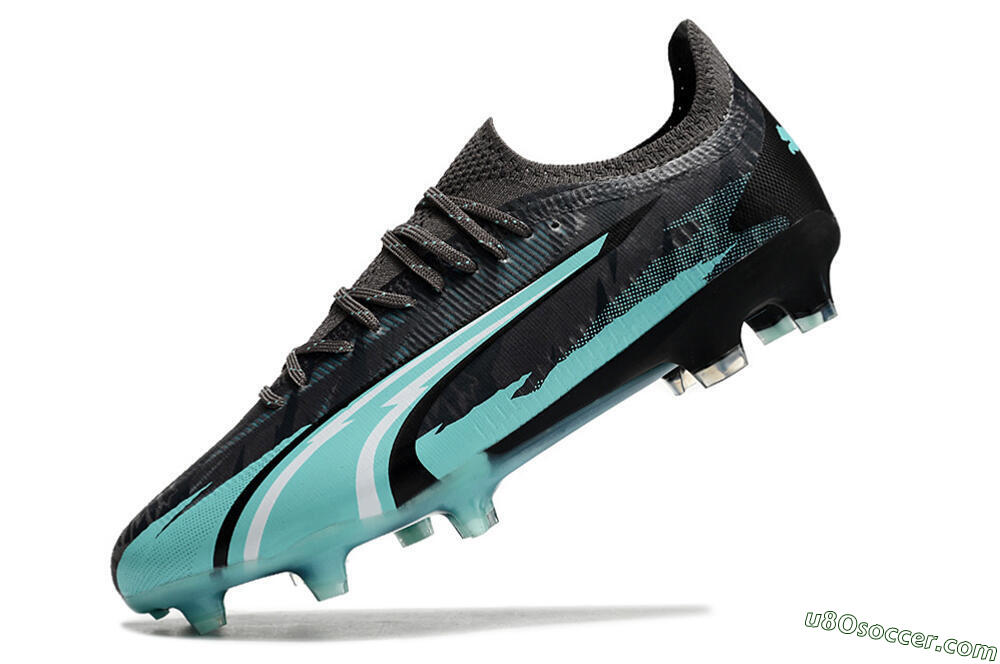 Puma Ultra Ultimate FG Firm Ground Soccer Cleats - Black/Jade 5