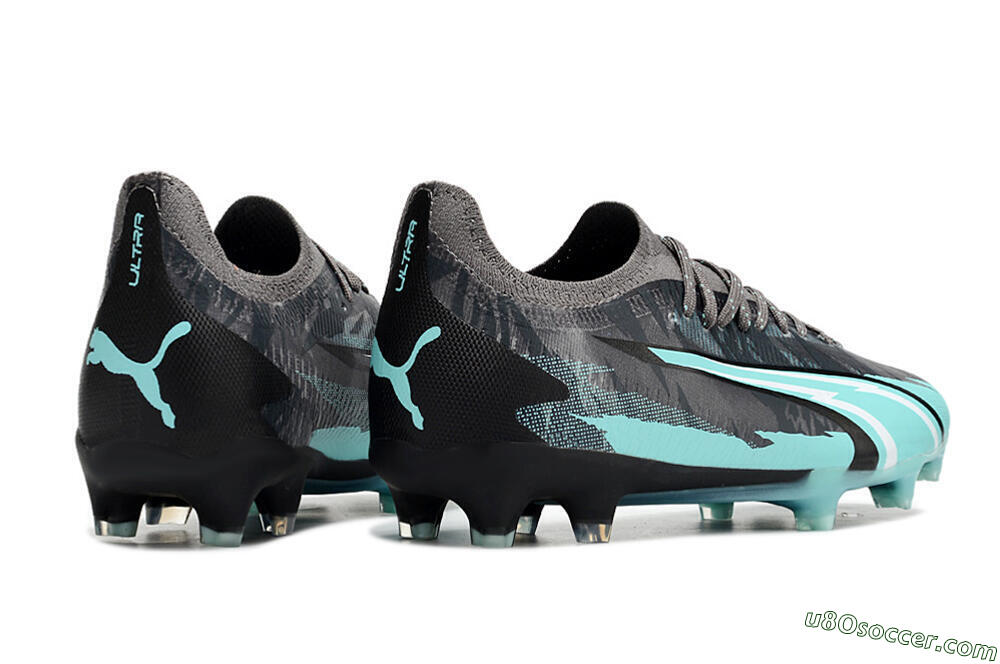 Puma Ultra Ultimate FG Firm Ground Soccer Cleats - Black/Jade 6