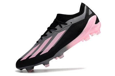 Adidas X 23 Crazyfast.1 FG Firm Ground Soccer Cleats - Black/Pink