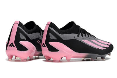 Adidas X 23 Crazyfast.1 FG Firm Ground Soccer Cleats - Black/Pink
