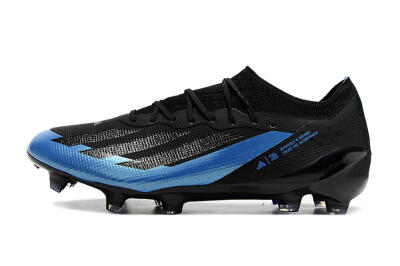 Adidas X Crazyfast.1 FG Firm Ground Soccer Cleats - Black/Blue/Gold