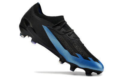 Adidas X Crazyfast.1 FG Firm Ground Soccer Cleats - Black/Blue/Gold