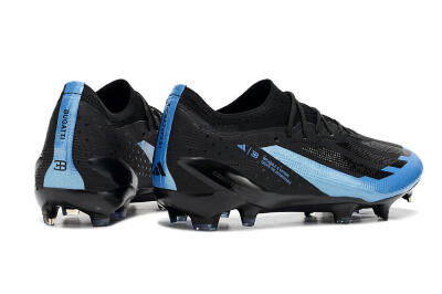 Adidas X Crazyfast.1 FG Firm Ground Soccer Cleats - Black/Blue/Gold