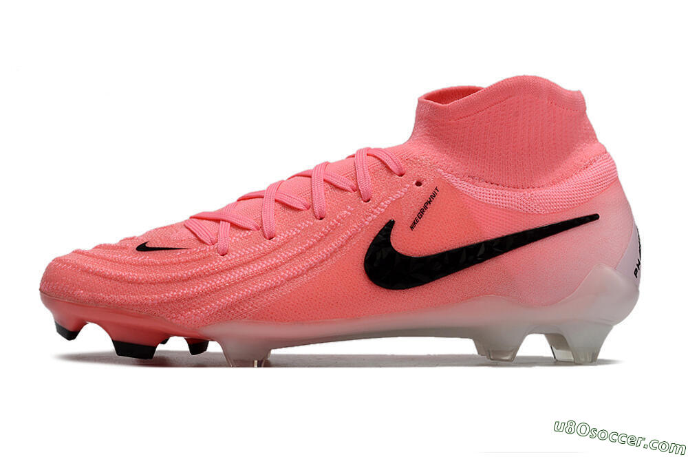 Nike Phantom Luna Elite FG Firm Ground Soccer Cleats - Pink/Black 2