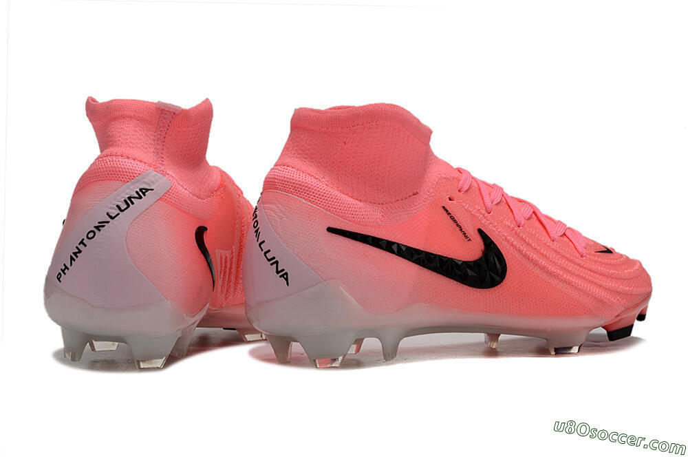 Nike Phantom Luna Elite FG Firm Ground Soccer Cleats - Pink/Black 6
