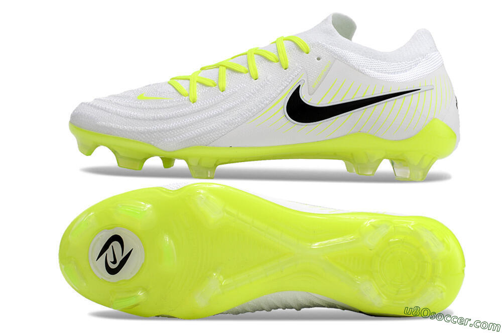 Nike Phantom Luna Elite NU FG Firm Ground Soccer Cleats - White/Yellow/Black 0
