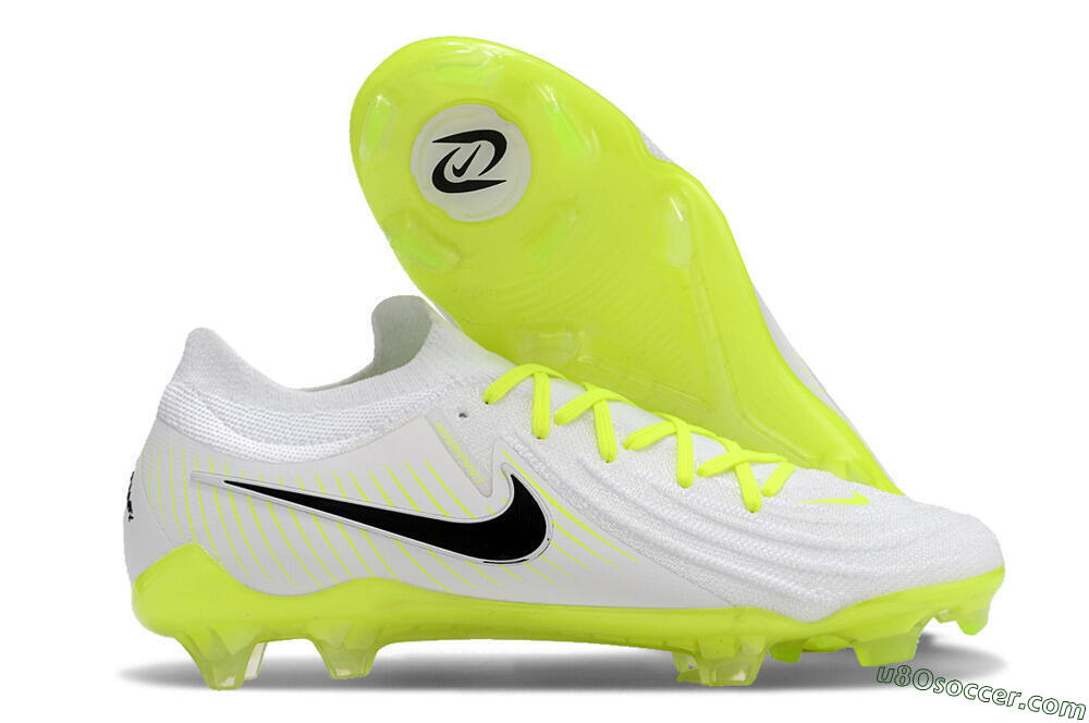 Nike Phantom Luna Elite NU FG Firm Ground Soccer Cleats - White/Yellow/Black 1