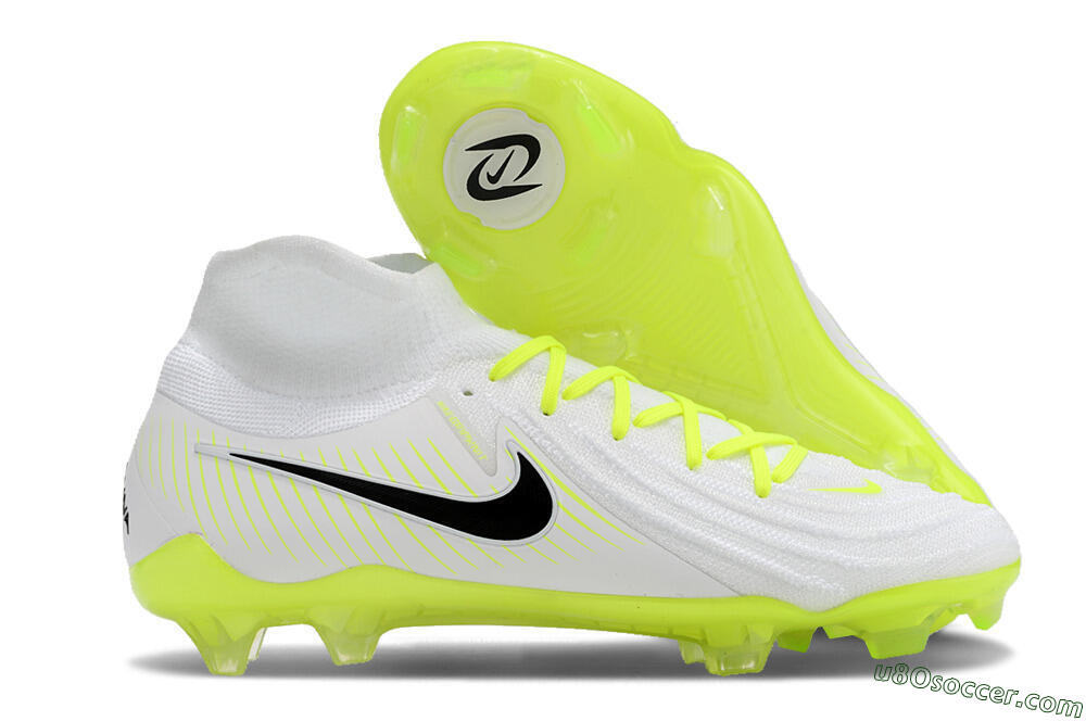 Nike Phantom Luna Elite NU FG Firm Ground Soccer Cleats - White/Yellow/Black 1