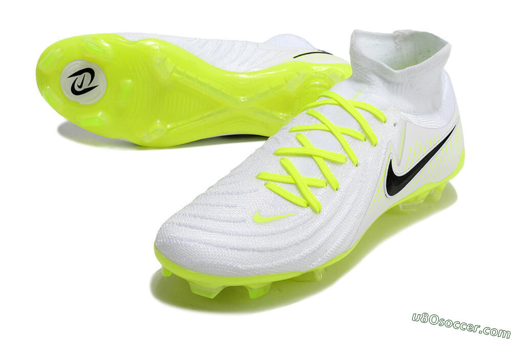 Nike Phantom Luna Elite NU FG Firm Ground Soccer Cleats - White/Yellow/Black 3