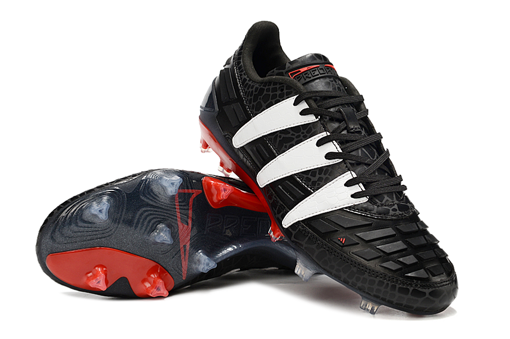 Adidas Predator 94 FG Limited Edition FG Firm Ground Soccer Cleats - Black/Red/White 3