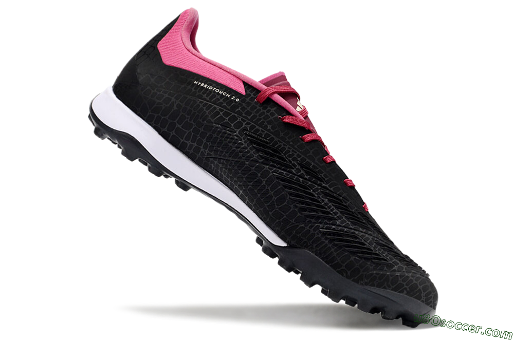 Adidas Predator 24 Elite TF Artificial Turf Soccer Shoes - Black/Beige/Pink 4