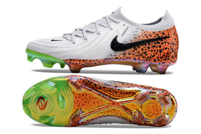 Nike Phantom Luna Elite FG Firm Ground Soccer Cleats - Grey/Orange/Black