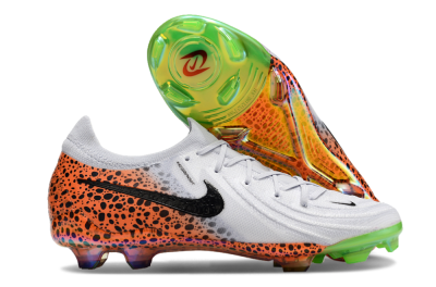 Nike Phantom Luna Elite FG Firm Ground Soccer Cleats - Grey/Orange/Black