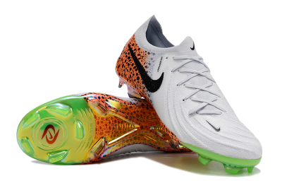 Nike Phantom Luna Elite FG Firm Ground Soccer Cleats - Grey/Orange/Black