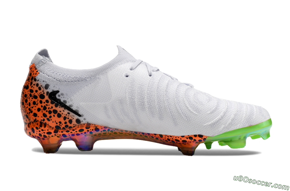 Nike Phantom Luna Elite FG Firm Ground Soccer Cleats - Grey/Orange/Black 5