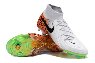 Nike Phantom Luna Elite NU FG Firm Ground Soccer Cleats - White/Black/Orange