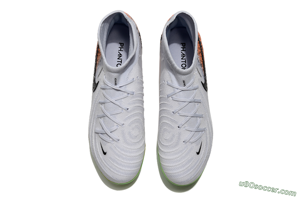 Nike Phantom Luna Elite NU FG Firm Ground Soccer Cleats - White/Black/Orange 4