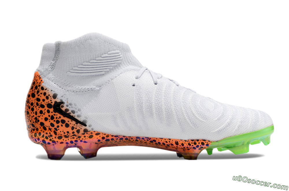 Nike Phantom Luna Elite NU FG Firm Ground Soccer Cleats - White/Black/Orange 5