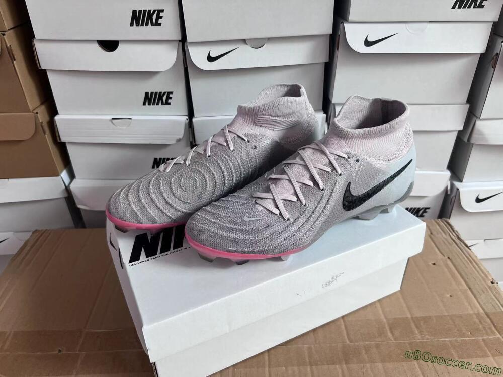 Nike Phantom Luna Elite NU FG Firm Ground Soccer Cleats - Grey/Black/Blue