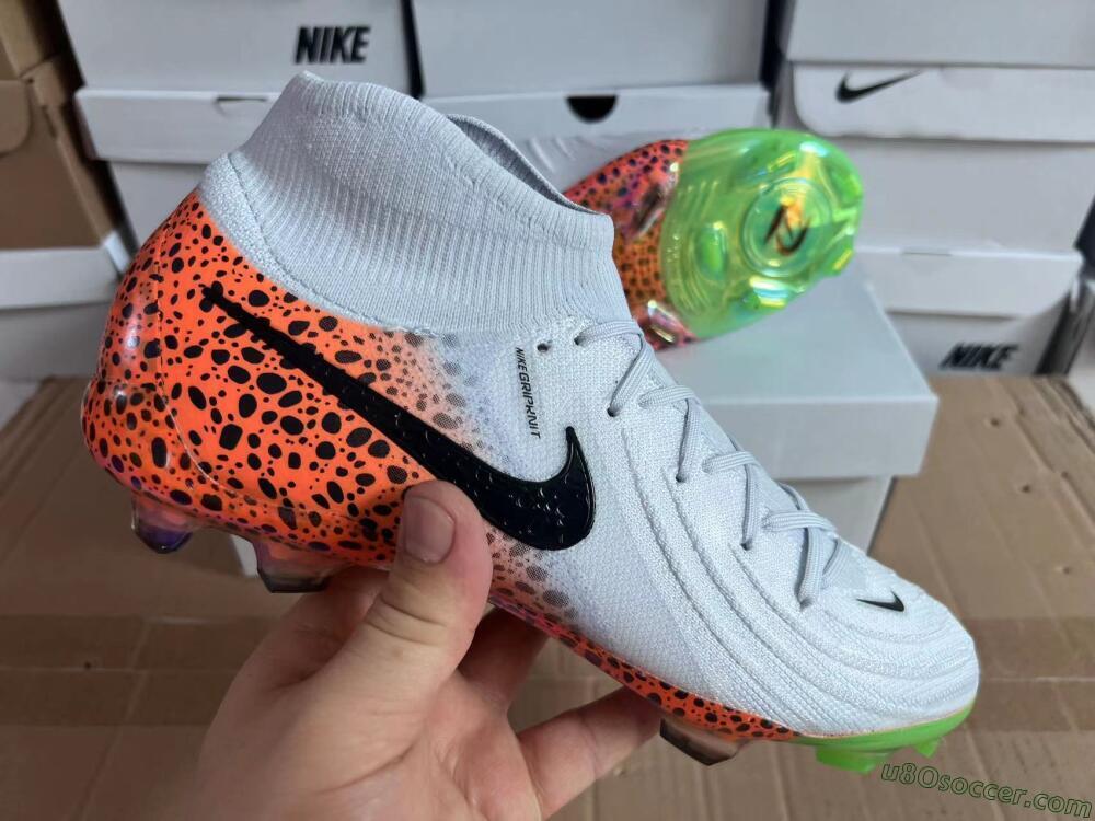 Nike Phantom Luna Elite NU FG Firm Ground Soccer Cleats - White/Black/Orange