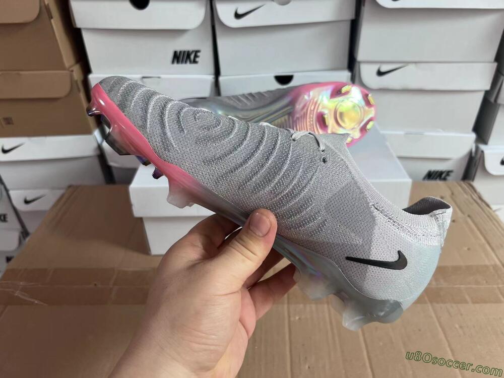Nike Phantom Luna Elite NU FG Firm Ground Soccer Cleats - Grey/Black/Blue