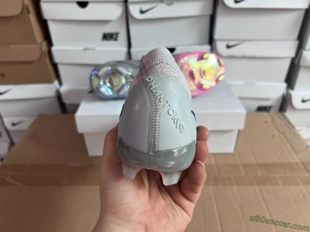 Nike Phantom Luna Elite NU FG Firm Ground Soccer Cleats - Grey/Black/Blue
