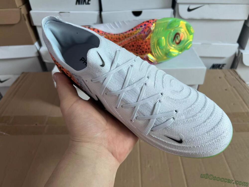 Nike Phantom Luna Elite FG Firm Ground Soccer Cleats - Grey/Orange/Black