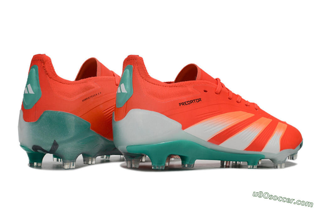 Adidas Predator Accuracy FG Firm Ground Soccer Cleats - Red/White/Green 6