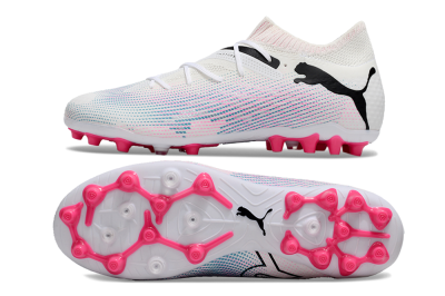 Puma Future Ultimate MG Multi Ground Soccer Cleats - White/Black/Pink