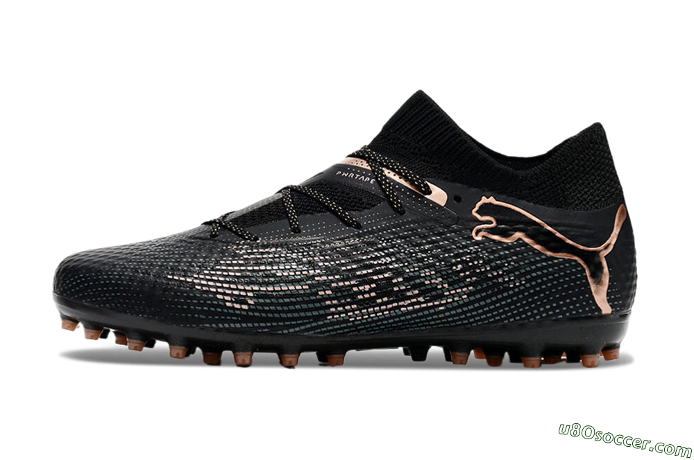 Puma Future Ultimate MG Multi Ground Soccer Cleats - Black/Blue/Gold 2