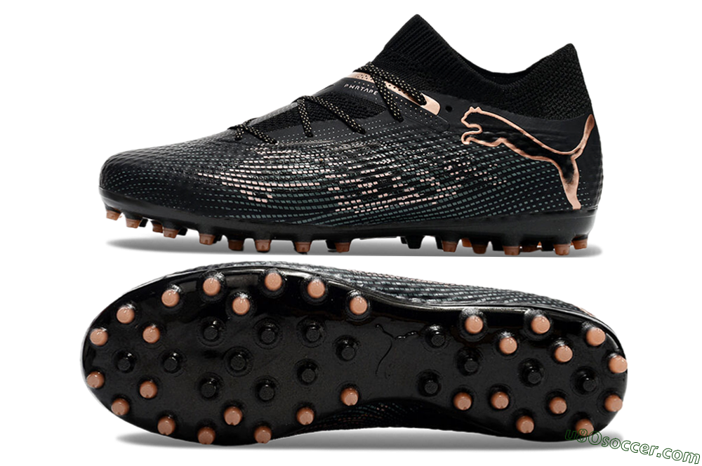 Puma Future Ultimate MG Multi Ground Soccer Cleats - Black/Blue/Gold 0
