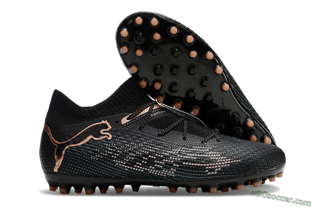 Puma Future Ultimate MG Multi Ground Soccer Cleats - Black/Blue/Gold 1