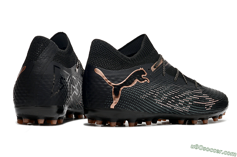 Puma Future Ultimate MG Multi Ground Soccer Cleats - Black/Blue/Gold 6